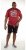 D555 Ernie T-shirt Dark Red - T-shirts - Grote Maten T-shirts Heren