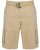 Kam Jeans Belted Cargo Shorts Stone - Shorts - Grote Maten Korte Broeken Heren
