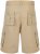 Kam Jeans Belted Cargo Shorts Stone - Shorts - Grote Maten Korte Broeken Heren