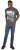 D555 Wesley New York Crew Neck T-Shirt Charcoal - T-shirts - Grote Maten T-shirts Heren