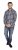 D555 Carter Check Shirt Navy-Green - Hemden - Overhemden Grote Maten Heren