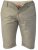 D555 PANAMA Chino Short With Side Elasticated Waist Khaki - Shorts - Grote Maten Korte Broeken Heren
