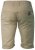 D555 PANAMA Chino Short With Side Elasticated Waist Khaki - Shorts - Grote Maten Korte Broeken Heren