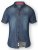 D555 DESTIN Twin Pocket Short Sleeve Vintage Denim Shirt - Hemden - Overhemden Grote Maten Heren