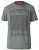 D555 OAKLEY LA Geometric Print Crew Neck T-Shirt Khaki - T-shirts - Grote Maten T-shirts Heren