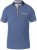 D555 SWANN Short Sleeve Stretch Polo Denim Melange - Polo shirts - Grote Maten Poloshirts Heren
