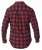 D555 Lawton LS Flannel Shirt Red - Hemden - Overhemden Grote Maten Heren