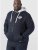 D555 Hulk Fur Lined Zipper Hood Navy - Sweaters & hoodies - Sweaters & Hoodies Grote Maten Heren