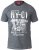 D555 Lorne T-shirt Grey Twist - T-shirts - Grote Maten T-shirts Heren