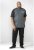 D555 Spencer T-shirt Charcoal - T-shirts - Grote Maten T-shirts Heren