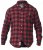 D555 Lawton LS Flannel Shirt Red - Hemden - Overhemden Grote Maten Heren