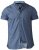 D555 Limburg Short Sleeve Shirt Blue - Hemden - Overhemden Grote Maten Heren