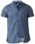 D555 Limburg Short Sleeve Shirt Blue - Hemden - Overhemden Grote Maten Heren