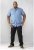 D555 Limburg Short Sleeve Shirt Blue - Hemden - Overhemden Grote Maten Heren