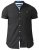 D555 Dwight Short Sleeve Shirt Black - Hemden - Overhemden Grote Maten Heren