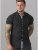 D555 Dwight Short Sleeve Shirt Black - Hemden - Overhemden Grote Maten Heren
