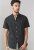 D555 Dwight Short Sleeve Shirt Black - Hemden - Overhemden Grote Maten Heren