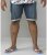 D555 Arix Denim Stretch Shorts - Shorts - Grote Maten Korte Broeken Heren