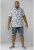 D555 Arix Denim Stretch Shorts - Shorts - Grote Maten Korte Broeken Heren