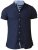 D555 Norman Short Sleeve Oxford Shirt Navy - Hemden - Overhemden Grote Maten Heren