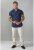 D555 Norman Short Sleeve Oxford Shirt Navy - Hemden - Overhemden Grote Maten Heren