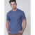 D555 Daniel Grandad T-shirt Denim - T-shirts - Grote Maten T-shirts Heren