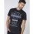 D555 Phillip T-shirt Black - T-shirts - Grote Maten T-shirts Heren