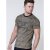 D555 NewYork Brooklyn T-shirt Khaki - T-shirts - Grote Maten T-shirts Heren