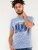 D555 Hobart LA Printed T-Shirt Blue - T-shirts - Grote Maten T-shirts Heren