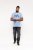 D555 Hobart LA Printed T-Shirt Blue - T-shirts - Grote Maten T-shirts Heren