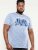 D555 Hobart LA Printed T-Shirt Blue - T-shirts - Grote Maten T-shirts Heren