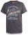 D555 Albury Black Double Layer Printed T-Shirt - T-shirts - Grote Maten T-shirts Heren