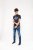 D555 Randwick San Francisco Printed T-Shirt Navy - T-shirts - Grote Maten T-shirts Heren