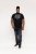 D555 Willoughby NYC Dot Printed T-Shirt Black - T-shirts - Grote Maten T-shirts Heren