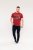 D555 Brisbane Santa Monica Route 66 Printed T-Shirt Red - T-shirts - Grote Maten T-shirts Heren