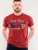 D555 Brisbane Santa Monica Route 66 Printed T-Shirt Red - T-shirts - Grote Maten T-shirts Heren