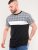 D555 Vista Couture Cut And Sew Curved Hem T-Shirt - T-shirts - Grote Maten T-shirts Heren
