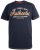 D555 Jasper Authentic Printed T-shirt Navy - T-shirts - Grote Maten T-shirts Heren