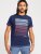 D555 Cransford Gradient Line Printed T-Shirt - T-shirts - Grote Maten T-shirts Heren