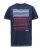 D555 Cransford Gradient Line Printed T-Shirt - T-shirts - Grote Maten T-shirts Heren