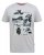 D555 Trafford Bike Photo Printed T-Shirt White - T-shirts - Grote Maten T-shirts Heren