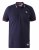 D555 Sloane Polo Shirt With Chest Embroidery Navy - Polo shirts - Grote Maten Poloshirts Heren