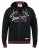 D555 Patrick Full Zip Hoody With 'Motorcycle' Chest Print - Sweaters & hoodies - Sweaters & Hoodies Grote Maten Heren