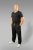 20 Nodi Long Leg Sports Pants in Combed Cotton Jersey Black - Joggingbroeken & shorts - Joggingbroeken & Shorts Heren Grote Maten