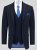 D555 Ted 4 Way Stretch Tailored Suit Jacket Navyblauw - Pakken - Grote Maten Kostuum Heren