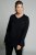 Ulla Popken 751623 Sneldrogend skishirt Zwart - Skikleding - 