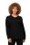 Ulla Popken 751623 Sneldrogend skishirt Zwart - Skikleding - 