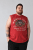 Kam Jeans 5763 Hawaii Surf Vest Sleeveless T-Shirt Washed Red - T-shirts - Grote Maten T-shirts Heren