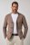 JP1880 Milano Flexnamic Gebreid colbert Notenbruin - Pakken - Grote Maten Kostuum Heren