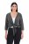 Ulla Popken 794514 Jersey bolero met knoop Antraciet - Bolero's - 